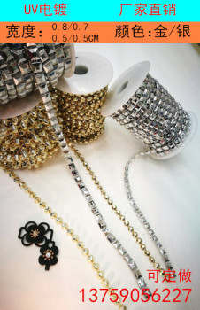 塑料UV電鍍飾品DIY 點亮女士鞋服箱包的時尚配件